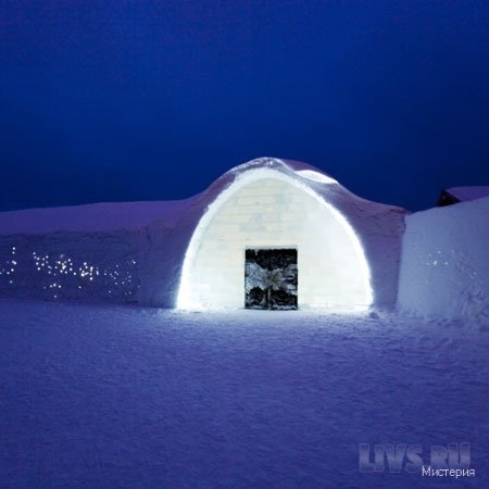 Гостиница изо льда и снега в Щвеции
